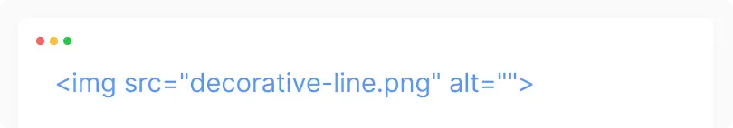 html-markup-decorative