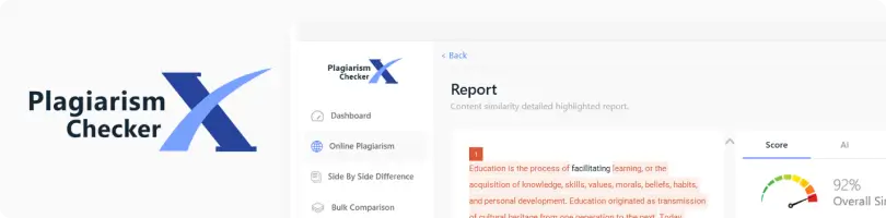 Plagiarism Checker X