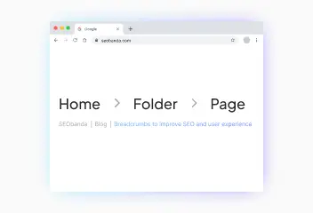 Breadcrumbs to improve SEO and user experience